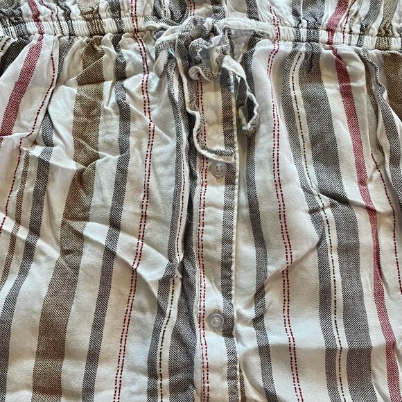 Japana Striped White Button-up Shirt Dress Womens Small - Picture 6 of 16